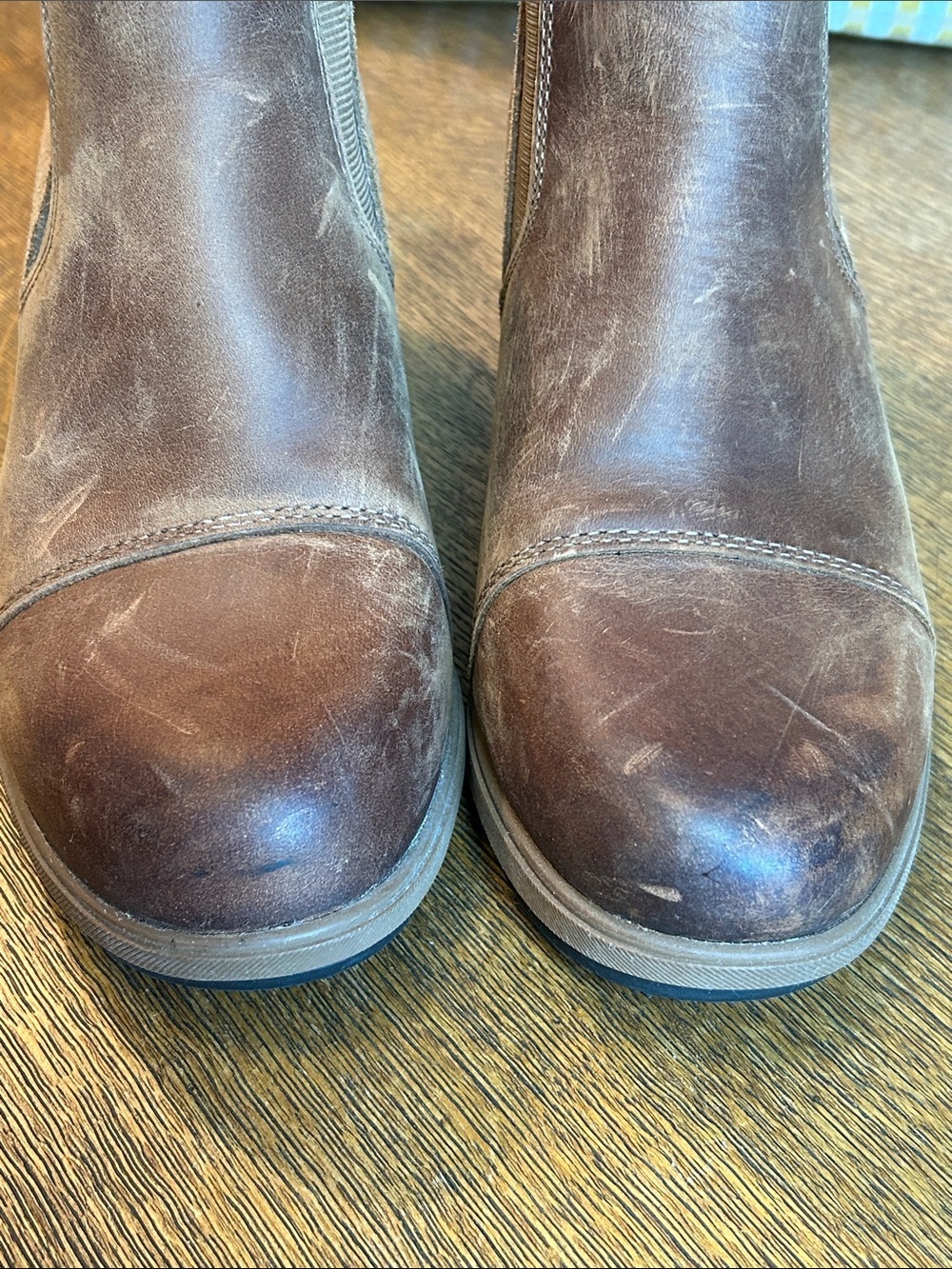 Sorel Evie Pull on Wedge Ankle Boots Women's Size 8 US Brown Leather & Suede - Picture 10 of 15